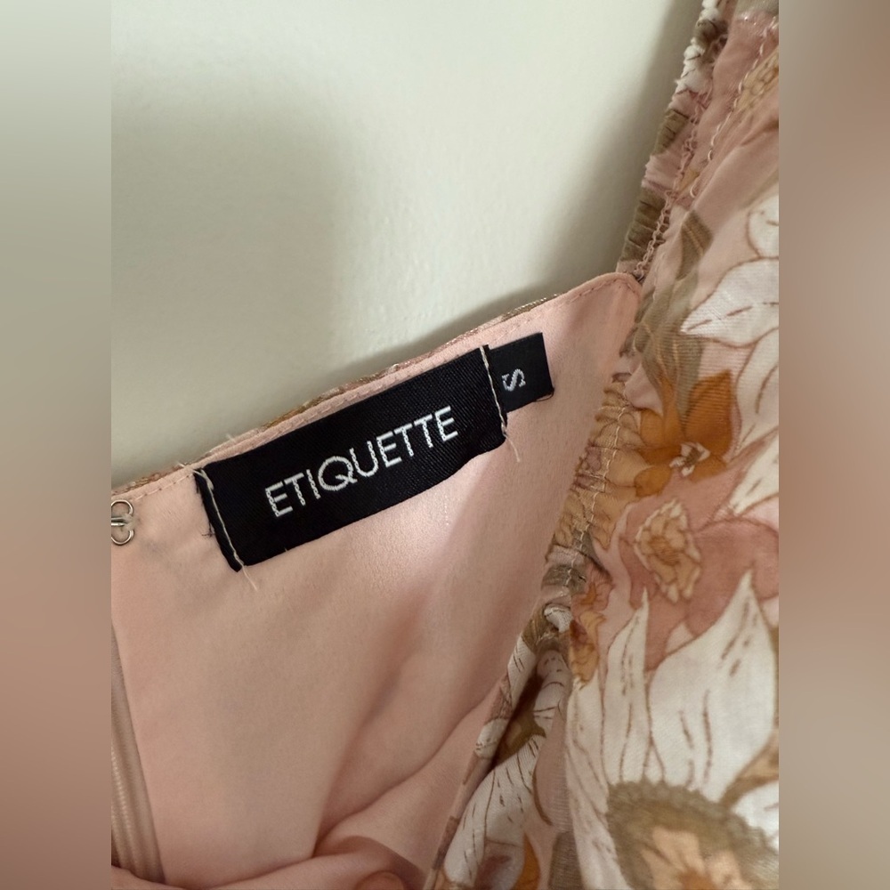 Etiquette boutique floral puff sleeve mini dress - Picture 7 of 8